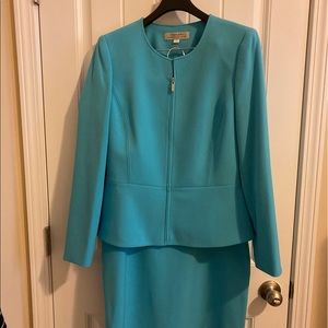 Tahiti ASL Peplum Skirt Suit